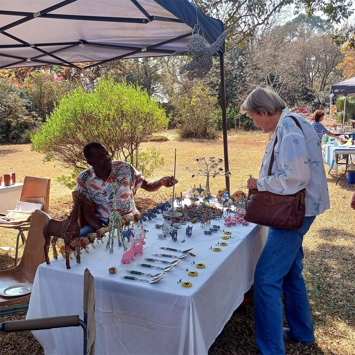 Beadwork for sale at St George's Annual Craft Market
