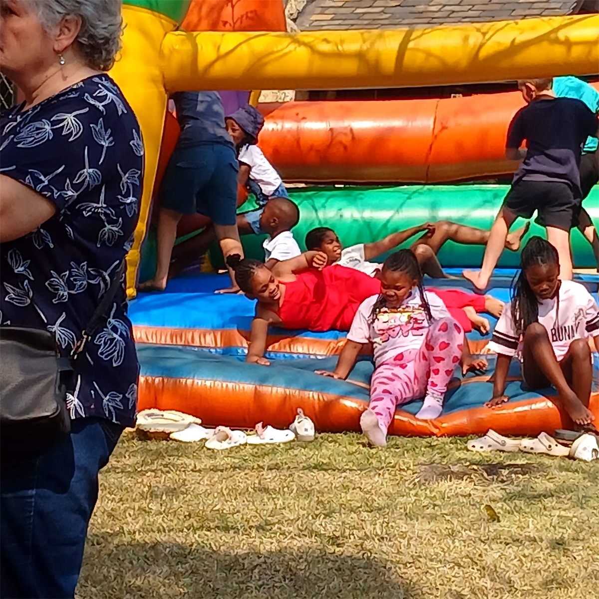 Families enjoying St George's Annual Craft Market