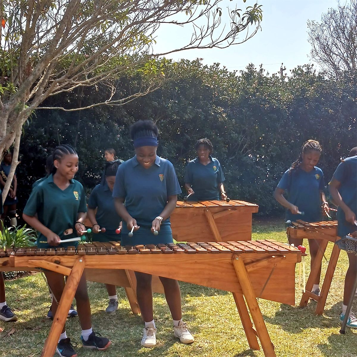 A marimba band performing at St George's Annual Craft Market